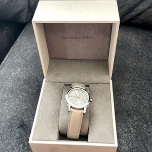 Tan Burberry watch